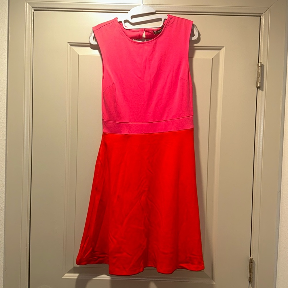 New two toned pink and red New York and company Dress with tags attached